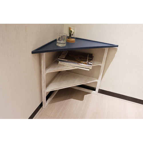 Gracie Oaks Miculek 24'' Tall Solid Wood Triangle Coffee Table